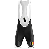 Χαμηλού Κόστους Ανδρικά σορτς, καλσόν &amp; παντελόνια-Ανδρικά Συμπαγές Χρώμα Με Μοτίβο Βέλγιο Εθνική Σημαία Αθλητική φόρμα σορτς ποδηλασίας Ποδήλατο Σορτσάκι με τιράντες Παντελόνια Ποδηλασία Βουνού Ποδηλασία Δρόμου Αθλητισμός 3D Pad