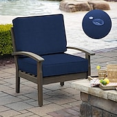 abordables Funda para Cojines de Patio-2 fundas de cojín para patio, 100 % impermeables, para sofá de exterior, de mimbre, funda de asiento de sofá impermeable, funda de silla de mimbre Oxford, protector de muebles