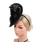 billiga Fascinatorer &amp; Hattar-Elegant Huvudbonad Fascinatorhatt Fascinator Gentledam Maskeradkläder Dam Derby Bröllopsfest Ascot Vuxna Hatt Vår &amp; sommar