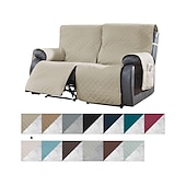 זול כיסוי לספה-כיסויי ספה שכיבה של loveseat כיסוי חיות מחמד מונע החלקה לשכיבה ל-2 מושבים עם רצועות אלסטיות, כיסוי מושב אהבה מפוצל מגן ריהוט כורסה