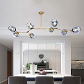 Χαμηλού Κόστους Σχέδιο Sputnik-5-Light 6-Light 7-Light 125-180 cm Σχεδίαση Σπούτνικ Σχεδιασμός συμπλέγματος Κρεμαστά Φωτιστικά αλουμίνιο Γυαλί Σπούτνικ Πρωτότυπες Γαλβανισμένο Μοντέρνα 110-120 V 220-240 V