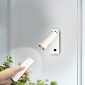 זול אורות קיר פנימיים-מנורת קיר LED ותאורת קריאה שניים באחד פמוטי קיר רב תכליתיים. מנורת קיר לד לחדר שינה פמוטים קיר ליד המיטה מנורות קריאה