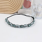 economico Accessori per acconciature-1 pezzi di strass in rilievo elastico della fascia gioiello fasce fascia dei capelli della perla perline di cristallo delle donne avvolgere la testa delle ragazze della signora accessori dei monili