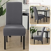 cheap Dining Chair Cover-Dining Chair Covers, Burgundy Stretch Chair Cover, Spandex High Back Chair Protector Covers Seat Slipcover with Elastic Band for Dining Room,Wedding
