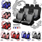 baratos Capas para bancos de automóveis-conjunto de capas de assento de carro starfire 4/9pcs ajuste universal capas para a maioria dos carros protetor de assento de carro estilo lagartixa quatro estações