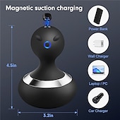 cheap Body Massager-Cordless Electric Handheld Massager with 10 Vibrations, Rechargeable Neck and Body Massager – Black