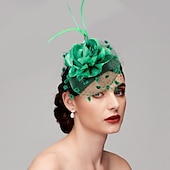 economico Fascinator-Fascinatori  Cappelli  Copricapi con floreale 1PC Occasione speciale  Ladies Day  Copricapo Melbourne Cup per un&#039;ottima impressione Fascinatori del Derby Giornata di corsa Vestito 2025