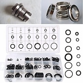 cheap Vehicle Repair Tools-225Pcs Rubber O-Ring Washer Seals Assortment Black For Car 18 Sizes