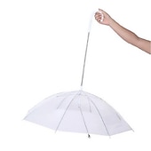 baratos Chapéus de Chuva-suprimentos para animais de estimação guarda-chuva de pelúcia cachorro pequeno guarda-chuva com coleira coleira de cachorro