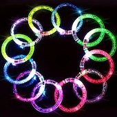 economico Accessori indossabili-5pcs acrilico incandescente braccialetto braccialetto bolla led lampeggiante braccialetto bar puntelli evento concerto illuminare giocattoli forniture per il ringraziamento matrimonio addio al