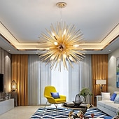 cheap Sputnik Design-LED Chandeliers Firework 9/12-Lights 50cm Modern Electroplated Globe Chandeliers LED Nordic Style Pendant Lights Living Room Dining Room G9 Bulb Base