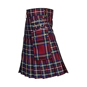  Retro Vintage Punk & Gothic Medieval Skirt Scottish Utility Kilts Fancy Dress Men's Celtic Masquerade Casual Daily Adults' Skirts