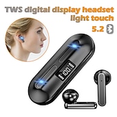 voordelige TWS True Wireless Headphones-V60 TWS True draadloze hoofdtelefoon In het oor Bluetooth 5.2 Ergonomisch Ontwerp Surround geluid Snellader voor Apple Samsung Huawei Xiaomi MI Hardlopen Dagelijks gebruik Reizen Mobiele telefoon
