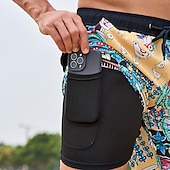 abordables short de bain homme-Homme Maillots de Bain short de bain Short de bain Plein Confort Respirable Extérieur du quotidien Sortie Mode Décontractées Azur Noir