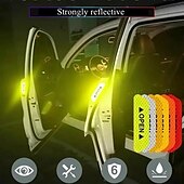 Недорогие Автомобильные наклейки-Радужный / Red(4PCS) / Зеленый(4шт) Автомобильные наклейки Общий / Индивидуальность Дверные наклейки Предупреждающие знаки Светоотражающие наклейки