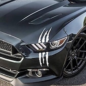 voordelige Carrosserie decoratie &amp; bescherming-starfire 40x12cm auto sticker reflecterende monster klauw kras streep merken koplamp sticker auto stickers auto accessoires