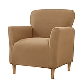 abordables Cubierta de sillón y silla sin brazo-Funda elástica para sillón color burdeos, funda protectora para sofá de 1 plaza con base elástica para niños y mascotas