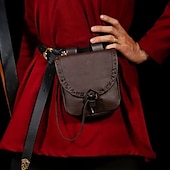 preiswerte Zubehör und mehr-Seeräuber Vikinger Retro Vintage Mittelalterlich Renaissance Tasche Herren Damen Kostüm Jahrgang Cosplay Tasche Halloween