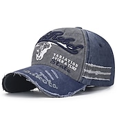 billiga Baseballkeps herr-Herr Unisex Basebollkeps Trucker Hat Rubinrött Blå Polyester Årgång Resor Strandstil Utomhus Semester Färgblock Justerbara Solskyddskräm Andningsfunktion Mode
