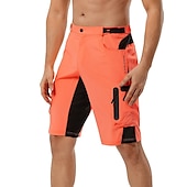 abordables Shorts, collants et pantalons pour hommes-Homme Short VTT Velo Cyclisme Short Vélo Vélo Cuissard Short Short VTT Vélo tout terrain Vélo Route Des sports Respirable Séchage rapide Poids Léger Bandes Réfléchissantes Noir avec rouge Noir