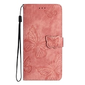 levne Pouzdra pro Samsung-telefon Carcasă Pro Samsung Galaxy S23 S22 S21 S20 Plus Ultra A54 A34 A14 A73 A53 A33 A23 A13 S10 Plus S25 Ultra Pouzdro na peněženku Flip Peněženka Ochrana celého těla Motýl TPU PU kůže