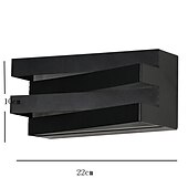 economico applique da esterno-Lampada Da Parete A Led Da Esterno Impermeabile 10 W Su E Giù Illuminazione Da Interno A Doppia Testa Curva Da Parete Camera Da Letto Moderna Luce Bianca Calda