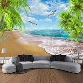 billiga Ocean Beach Gobeläng-vackert hav hängande gobeläng hav strand väggkonst stor gobeläng väggmålning dekor fotografi bakgrund filt gardin hem sovrum vardagsrum dekoration