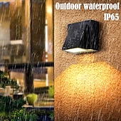 cheap Outdoor Wall Lights-Led Outdoors Wall Lamp 5W 10W Up/Down Lighting Indoor Double-Head Curved Waterproof IP65 Wall Lamp Modern Bedroom Lamp Warm White Light AC85-265V