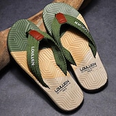 billige Uformelle sandaler-stilige flip-flops for menn med teksturert såle – komfortable strandsandaler for sommerbruk