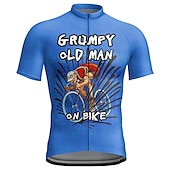 voordelige Heren shirts-21Grams Voor heren Wielrenshirt Korte mouw Fietsen Kleding Bovenlichaam met 3 achterzakken Bergracen Wegwielrennen Ademend Sneldrogend Vochtregelerend Reflecterende strips Donker Grijs Zwart Geel
