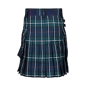  Retro Vintage Punk & Gothic Medieval Skirt Scottish Utility Kilts Fancy Dress Men's Celtic Masquerade Casual Daily Adults' Skirts