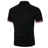 preiswerte Klassisches Poloshirt für Herren-Herren Poloshirt Golfhemd Casual Festtage Kargen Kurzarm Modisch Basic Glatt Klassisch Sommer Regular Fit Schwarz Weiß Dunkelmarine Poloshirt