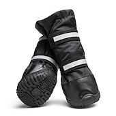 abordables Bottes &amp; Protecteurs de Pattes-chaussures pour chien, bottes pour chien chaussures imperméables pour grands chiens, bottes pour chien doublure chaude semelle en caoutchouc antidérapante pour la neige hiver, semelle antidérapante