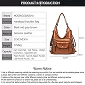 ieftine Genți Totes-geantă hobo din piele artificială maro în stil vintage de damă - geantă de umăr cu mai multe buzunare pentru uz zilnic