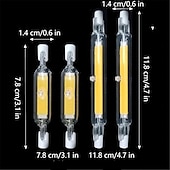 お買い得  LEDバイピンライト-r7s LED 電球 78 ミリメートル 118 ミリメートルガラス管ハイパワーコブライト ac110v 220v 家庭用ハロゲンランプ 100 ワット相当の交換ウォームコールドホワイト 360°ビーム角 110-240v
