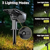 olcso Kültéri reflektorok-4db 1db 1 W Pathway Lights &amp; Lanterns Vízálló fényvezérlő 3 az 1-ben Fehér 1.3 V Kültéri világítás Udvar Kert 45 LED gyöngyök