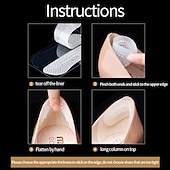 voordelige Inlegzolen &amp; inzetstukken-3 paar/set siliconen gel hielgrepen voor schoenen – antislip kussentjes ter voorkoming van blaren, comfort en pasvorm bij hoge hakken