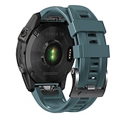 Χαμηλού Κόστους Ζώνες ρολογιών Garmin-Παρακολουθήστε το συγκρότημα για Γκάρμιν Fenix 7 7X 6 6X Pro Epix Pro 47mm 51mm Instinct 2X Approach S70 47mm S62 S60 Forerunner 955 945 Epix Marq Descent Quatix 22mm 26mm σιλικόνη Αντικατάσταση Λουρί