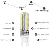 voordelige Ledlampen met twee pinnen-5 stuks 2 stuks 6 W 2-pins LED-lampen 600 lm G9 T 104 LED-kralen SMD 3014 Warm wit Wit 220-240 V