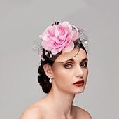 economico Fascinator-Fascinatori  Cappelli  Copricapi con floreale 1PC Occasione speciale  Ladies Day  Copricapo Melbourne Cup per un&#039;ottima impressione Fascinatori del Derby Giornata di corsa Vestito 2025