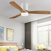 voordelige Plafondventilatorverlichting-plafondventilator met app voor lichtcirkelontwerp&amp;amp; afstandsbediening kristal 108cm dimbaar 6 windsnelheden moderne plafondventilator voor slaapkamer, woonkamer, kleine kamer 110-240v