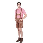 olcso Párok-párok Oktoberfest sör jelmez blúz ing dirndl ruha Lederhosen bajor pár Oktoberfest pár német müncheni Wiesn férfi női hagyományos stílusú ruha szoknya felső kötény halloween karnevál