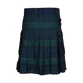  Retro Vintage Punk & Gothic Medieval Skirt Scottish Utility Kilts Fancy Dress Men's Celtic Masquerade Casual Daily Adults' Skirts