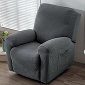 お買い得  リクライナーのカバー-ストレッチリクライニングチェア用スリップカバー 防水 スーパーフローラルプリントソファーカウチカバー 滑り止め 1人掛け レイジーボーイチェアカバー 家具プロテクター リビングルーム用サイドポケット付き