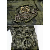abordables Classique-Homme Shorts cargo Short camouflage Shorts de Randonnée Multi-poches Camouflage Longueur Genou Quotidien ancien Streetwear Vert Véronèse Bleu