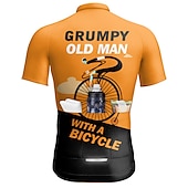 voordelige Heren shirts-21Grams Voor heren Wielrenshirt Korte mouw Fietsen Kleding Bovenlichaam met 3 achterzakken Bergracen Wegwielrennen Ademend Sneldrogend Vochtregelerend Reflecterende strips Donker Grijs Zwart Geel