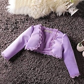 cheap Outerwear-Girls&#039; 3D Coat Long Sleeve Summer Spring Cute Polyester Kids 3-12 Years Formal Party Slim