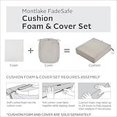 abordables Funda para Cojines de Patio-2 fundas de cojín para patio, 100 % impermeables, para sofá de exterior, de mimbre, funda de asiento de sofá impermeable, funda de silla de mimbre Oxford, protector de muebles