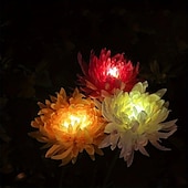 economico Illuminazione vialetto-Luci Solari Da Giardino Per Esterni . Luci Solari Da Giardino Con Fiori Di Crisantemo Impermeabile Luci A LED Ad Energia Solare Da Giardino
