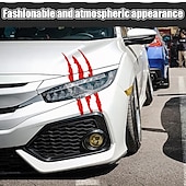 voordelige Carrosserie decoratie &amp; bescherming-starfire 40x12cm auto sticker reflecterende monster klauw kras streep merken koplamp sticker auto stickers auto accessoires